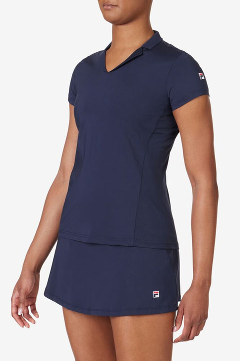 Fila Women's Essentials Pickleball or Tennis Short Sleeve Polo - MyFavoriteStyles