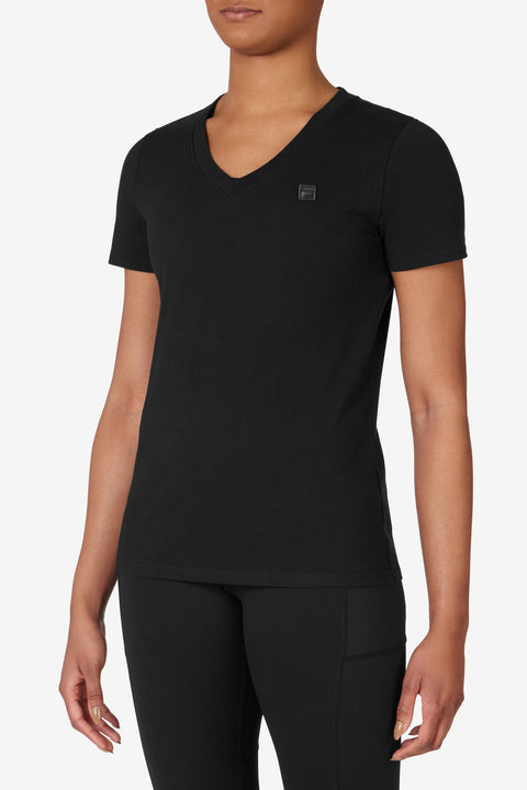 Fila Women's Elevated Essentials V-Neck Tee - MyFavoriteStyles