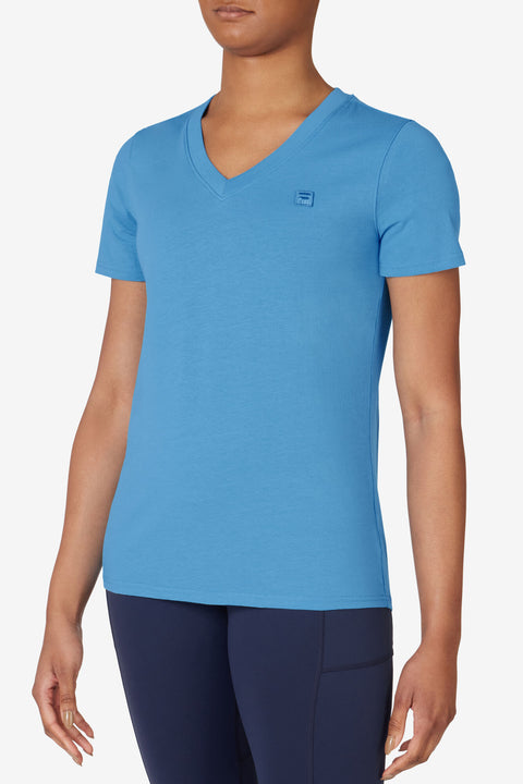 Fila Women's Elevated Essentials V-Neck Tee - MyFavoriteStyles