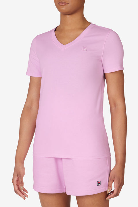 Fila Women's Elevated Essentials V-Neck Tee - MyFavoriteStyles