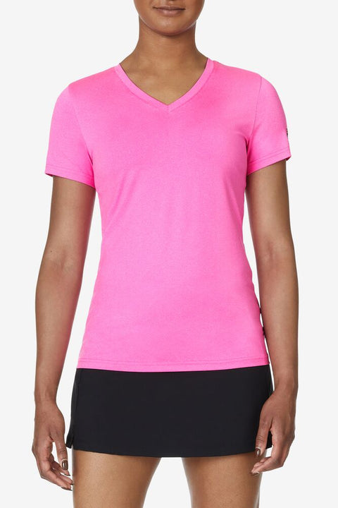 Fila Women’s Tennis Pickleball Short Sleeve V-Neck Shirt - MyFavoriteStyles